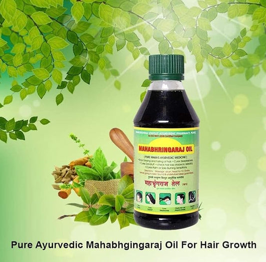 MAHABHRINGARAJ KRUM Ramakrishna Vidyut Ayurved Pharmacy Maka Oil, 200 ml