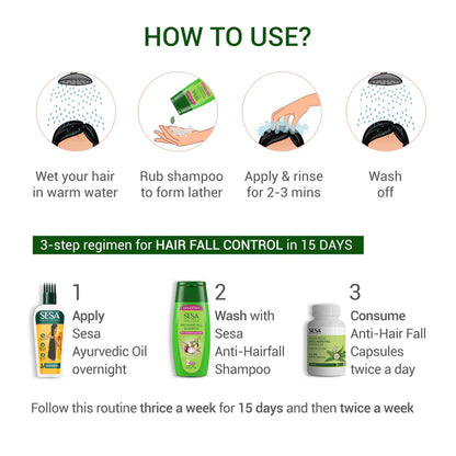 Ayurvedic Onion Anti-Hair Fall Shampoo with Bhringraj – 200 ml