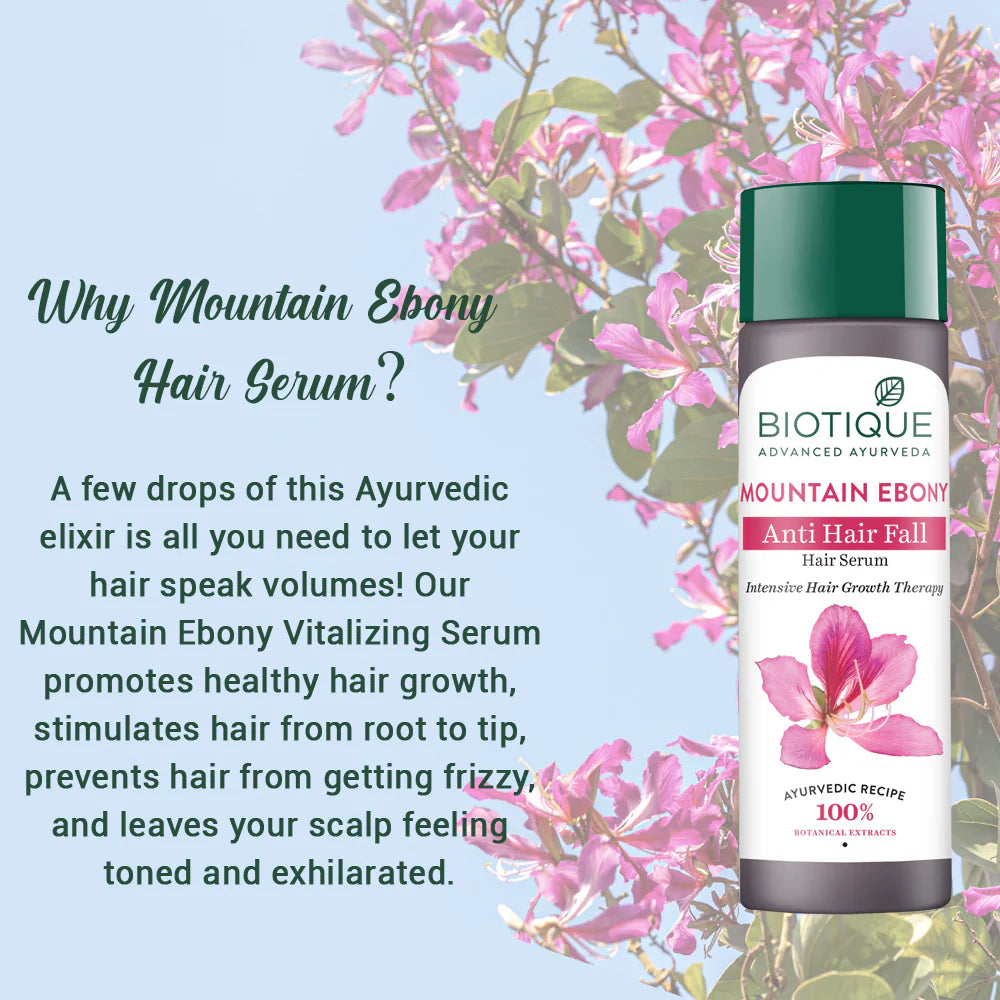 Biotique Mountain ebony anti hair fall hair serum - 120ml