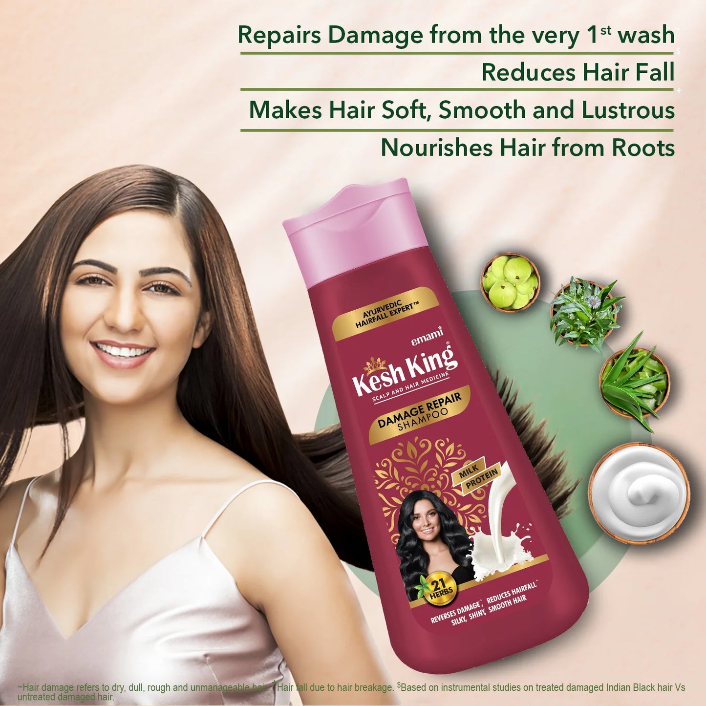 Kesh King Ayurvedic Damage Repair Shampoo - 340ml
