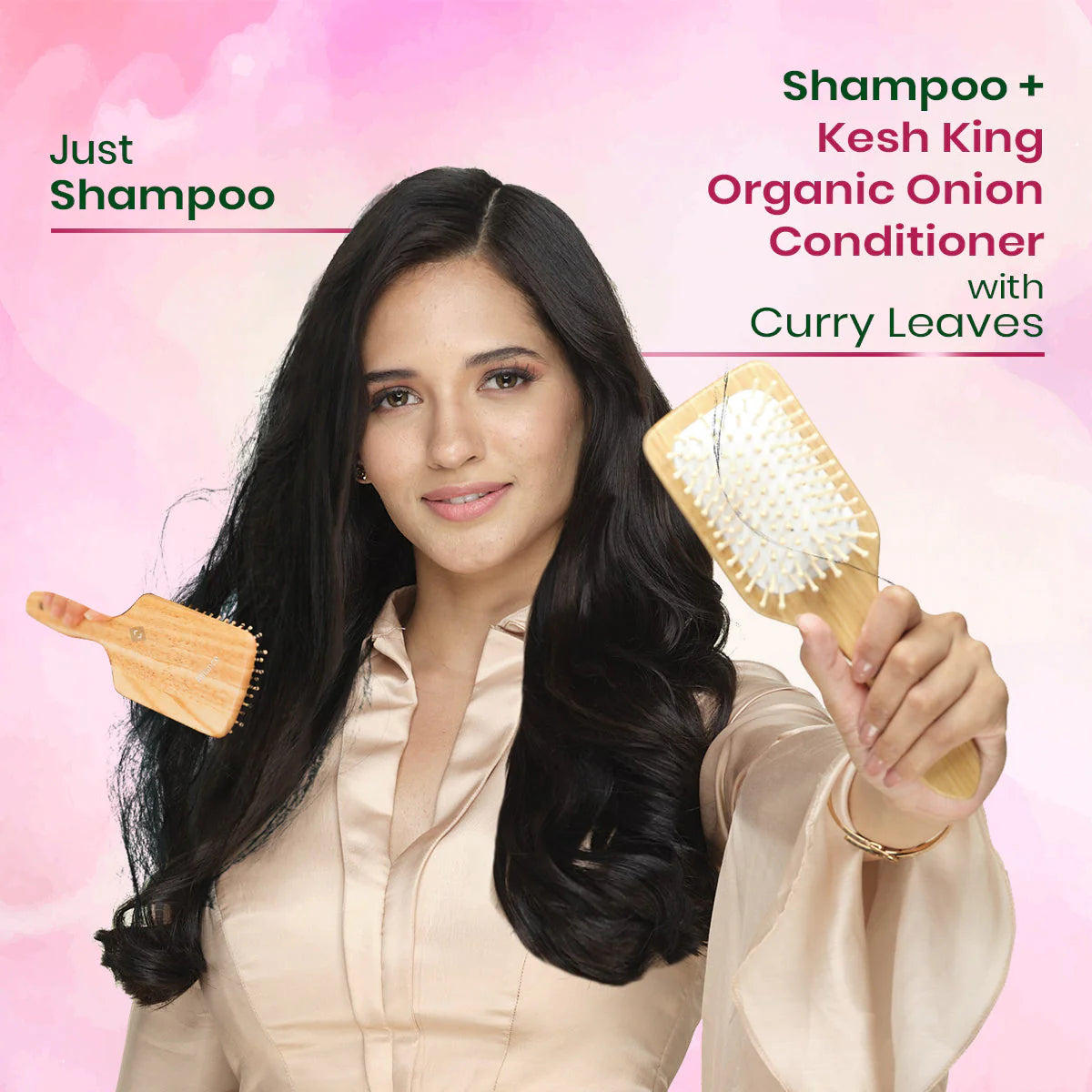 Kesh King Organic Onion Conditioner with Curry Leaves for hydrated and nourished hair - 200ml