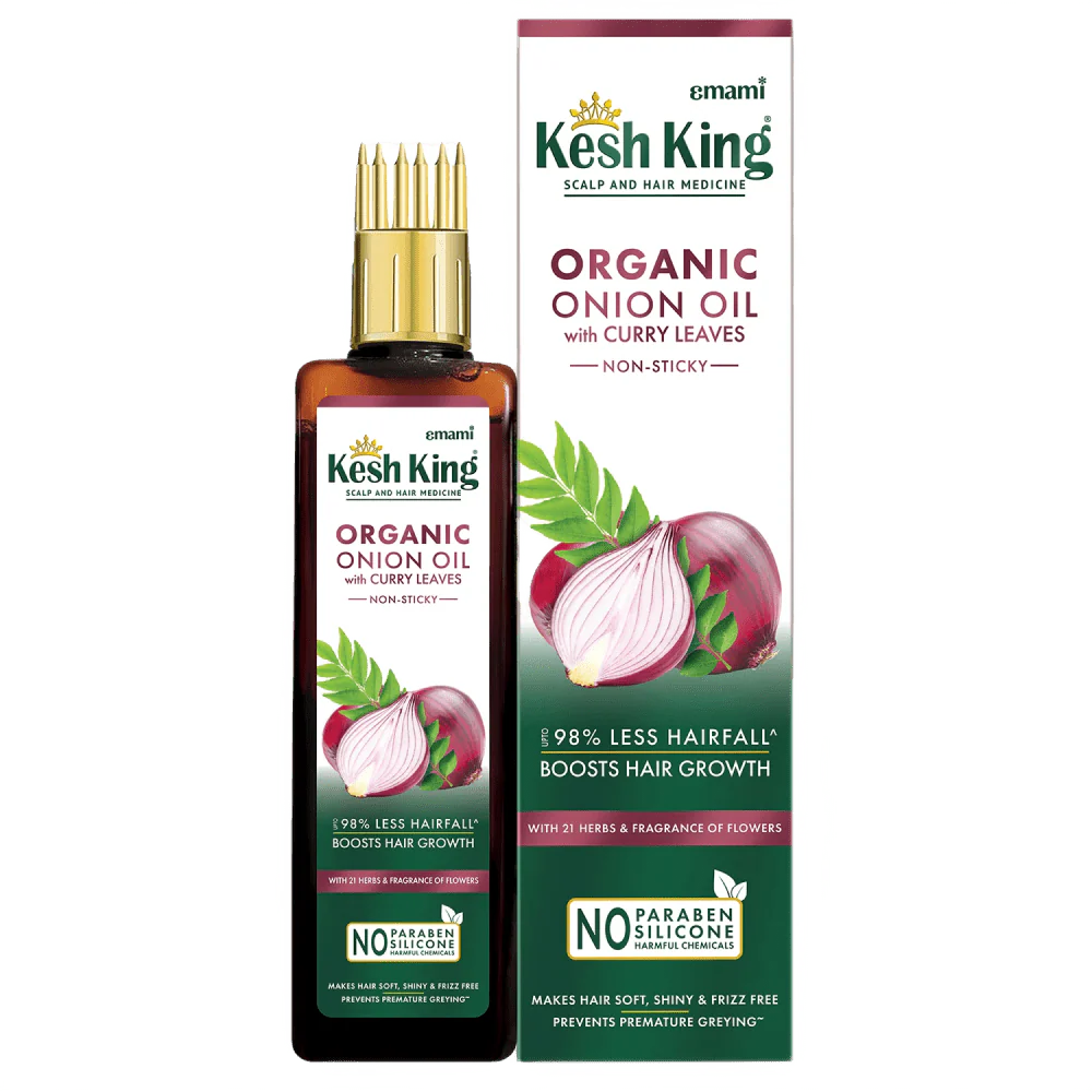 Kesh King Organic Onion Oil With Curry Leaves 100ml