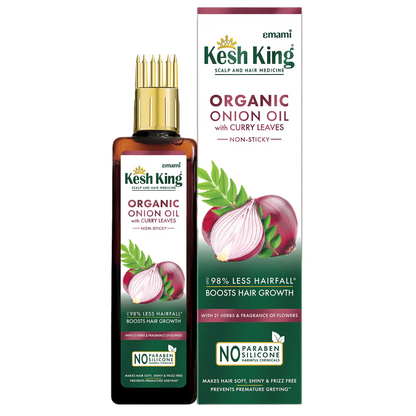 Kesh King Organic Onion Oil With Curry Leaves 100ml