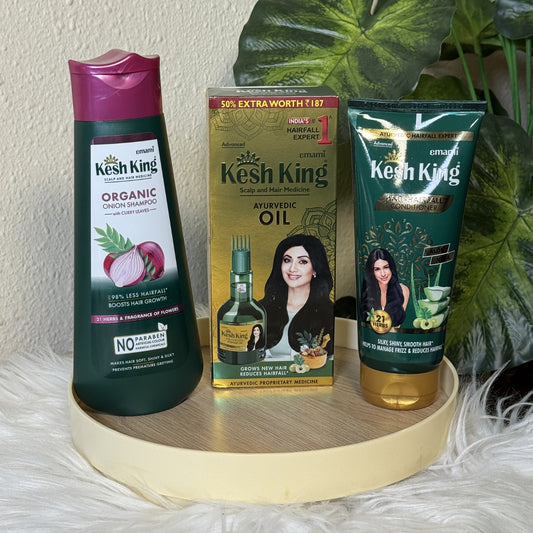 Gamme Kesh King Oignon & Force Ayurvédique – Nutrition, Croissance & Vitalité