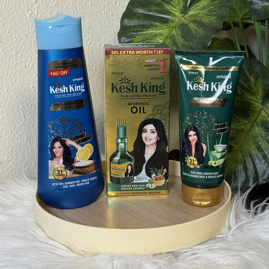Gamme Kesh King Anti-Pelliculaire Ayurvédique – Pureté, Équilibre & Confort du Cuir Chevelu