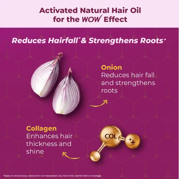 WOW Onion Anti-Hairfall Oil With Collagen - 200ml