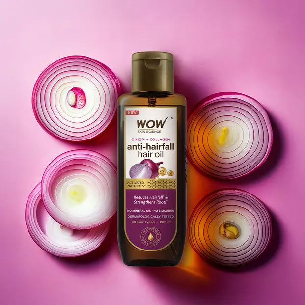 WOW Onion Anti-Hairfall Oil With Collagen - 200ml