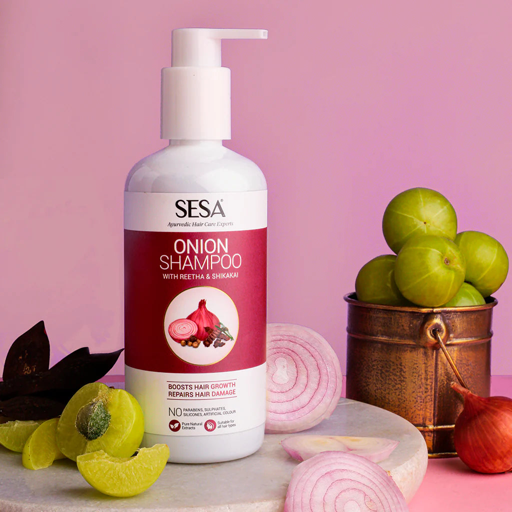 SESA Onion Damage Repair Shampoo with Reetha & Shikakai - 300ml