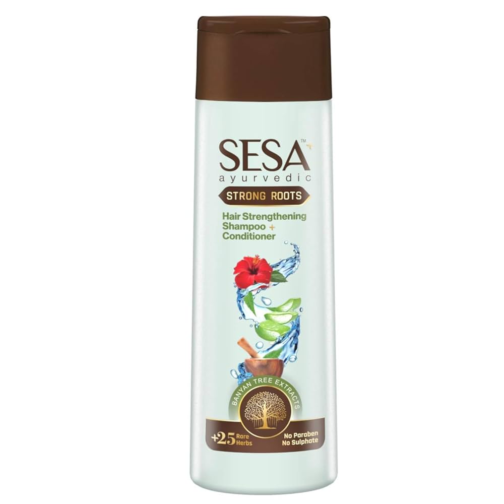 SESA Ayurvedic Strong Roots Hair Strengthening Shampoo & Conditionner - 200ml