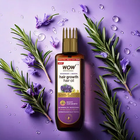 WOW Rosemary Hair Growth Oil To Control Hair Fall - 100ml