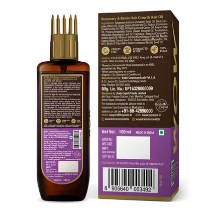 WOW Rosemary Hair Growth Oil To Control Hair Fall - 100ml