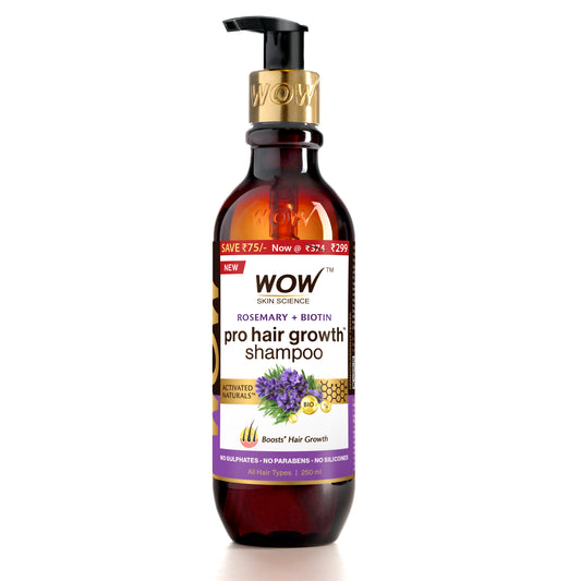WOW Rosemary With Biotin Shampoo for Hair Growth - 250ml